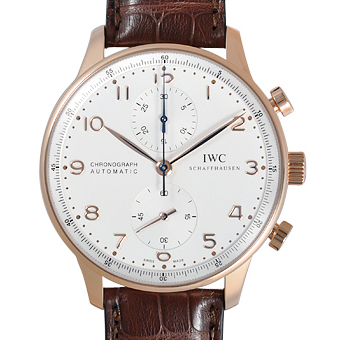 IWC ポルトギーゼ コピー IW371480 シルバー クロノグラフ